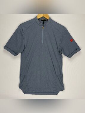 McDonald’s Apparel Collection Shirt Men Small Employee Uniform Work 1/4 Zip Polo